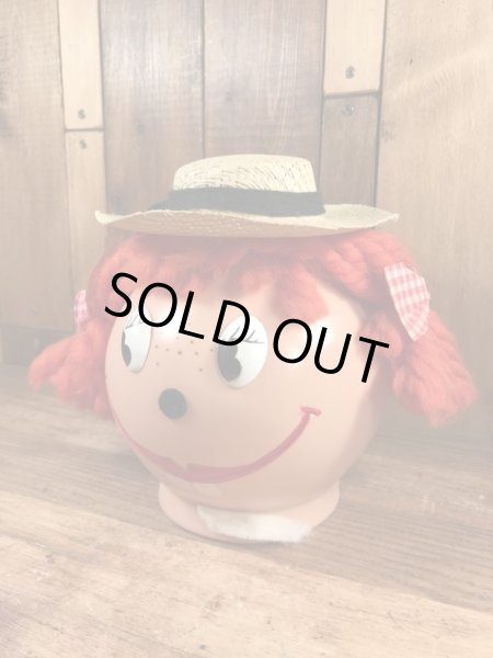 70’sのラガディ＆アンディモチーフのヴィンテージのコインバンクドール