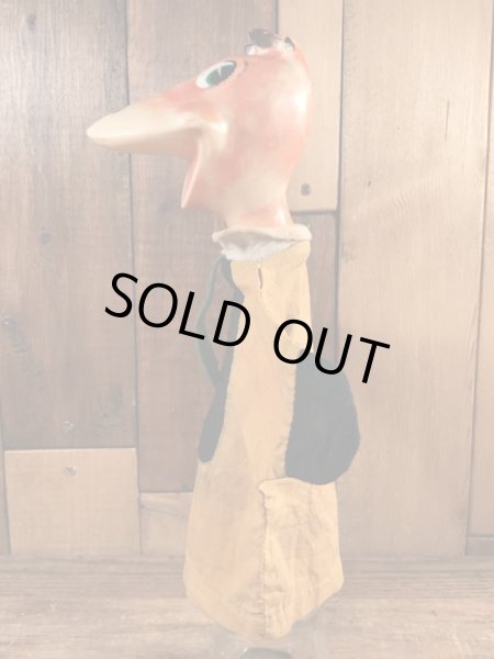 60’sのフリントストーンのディノのヴィンテージのハンドパペット