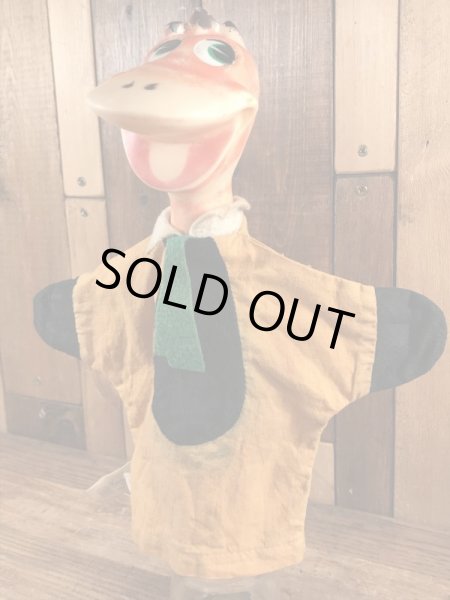 60’sのフリントストーンのディノのヴィンテージのハンドパペット