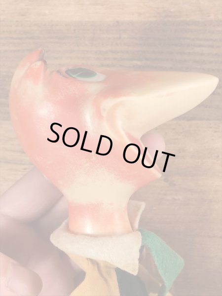 60年代頃のフリントストーンのディノのビンテージのパペット人形