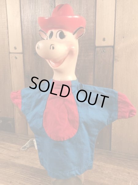 60’sのハンナバーベラの早撃ちマックのヴィンテージのパペット人形