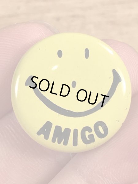 70年代頃のスマイルのビンテージの缶バッジ