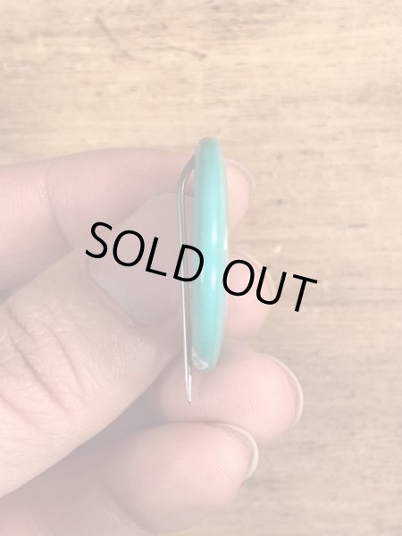 70年代頃のスマイルフェイスのビンテージの缶バッジ