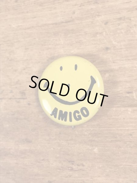 70’sのスマイルのヴィンテージの缶バッチ