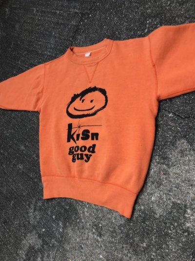 画像2: Smile Face “Kisn Good Guy” Single-V Sweatshirt　スマイル　ビンテージ　スウェットシャツ　前V　60年代