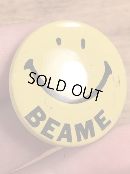 70年代頃のスマイルのビンテージの缶バッジ