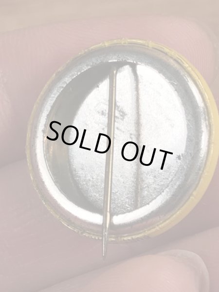 70年代頃のスマイルフェイスのビンテージの缶バッジ