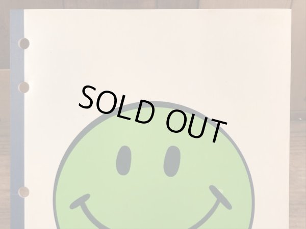 70年代頃のスマイルフェイスのビンテージのノートブック