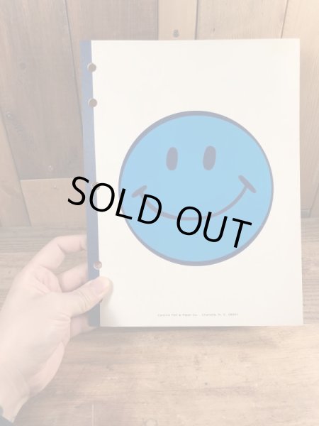 70’sのスマイルフェイスのヴィンテージのノートブック