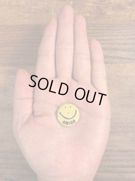 70年代頃のスマイルのビンテージの缶バッジ