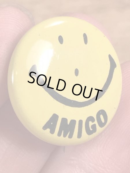 70年代頃のスマイルのビンテージの缶バッジ