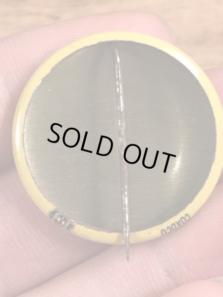 70’sのスマイルフェイスのヴィンテージの缶バッチ