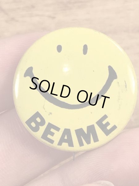 70年代頃のスマイルのビンテージの缶バッジ