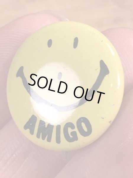 70’sのスマイルのヴィンテージの缶バッチ