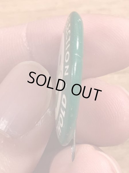 70年代頃の選挙のスマイルが描かれたビンテージの缶バッジ