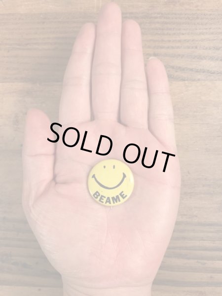 70年代頃のスマイルのビンテージの缶バッジ