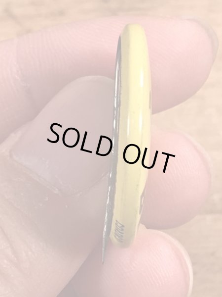 70’sのスマイルフェイスのヴィンテージの缶バッチ