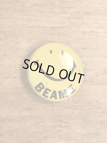 70年代頃のスマイルのビンテージの缶バッジ