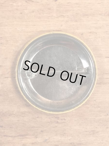 80’sのメッセージとスマイルが描かれたヴィンテージの缶バッジ