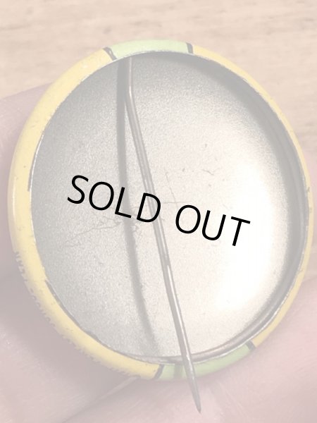 70’sの2トーンのスマイルフェイスのヴィンテージの缶バッチ