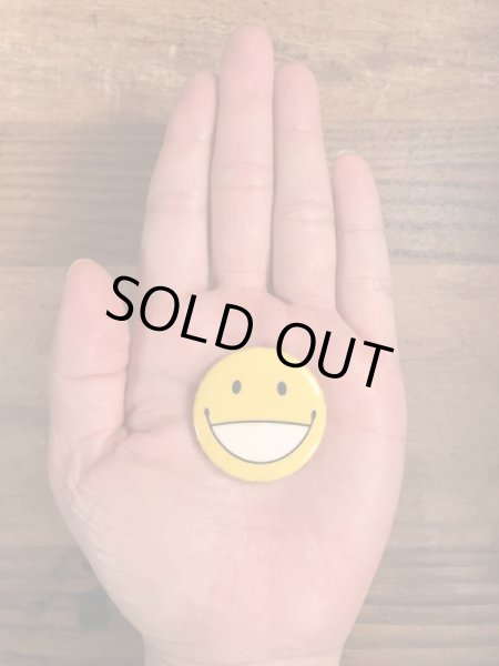 70年代頃のスマイルのビンテージの缶バッジ