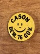 70’sのCason Dam.76 Gov.のスマイルのヴィンテージの缶バッチ