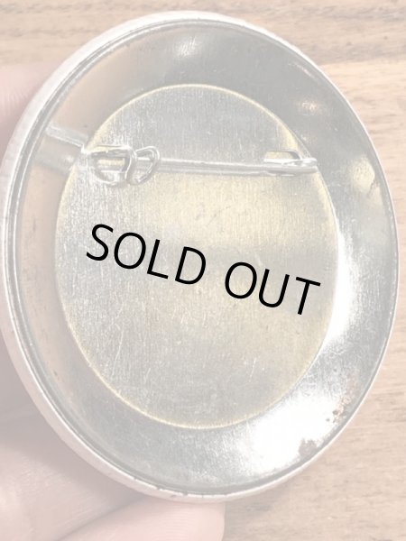 70’sの企業物のスマイルフェイスのヴィンテージの缶バッチ