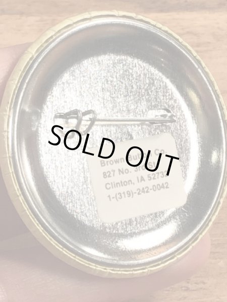 70’sのScabs Ugh!のスマイルフェイスのヴィンテージの缶バッチ