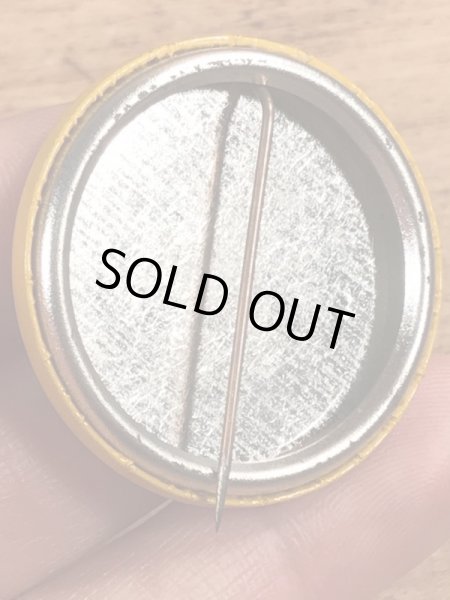 70’sの企業物のスマイルフェイスのヴィンテージの缶バッチ