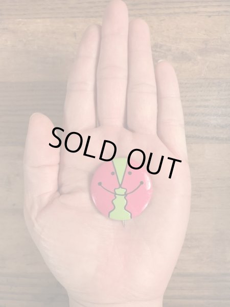 70’sのPerfect School Plan社製のスマイルのヴィンテージの缶バッチ