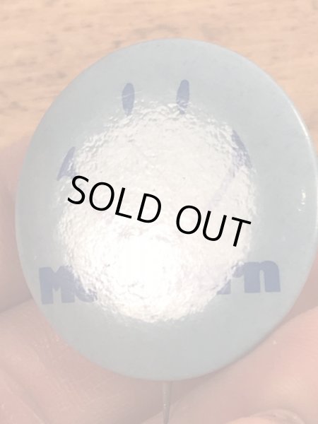 70’sのスマイルフェイスのヴィンテージの缶バッチ