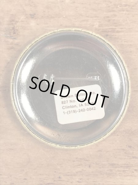 70’sのScabs Ugh!のスマイルフェイスのヴィンテージの缶バッチ