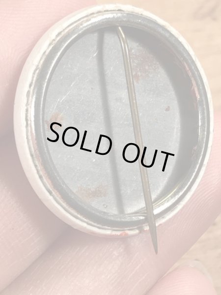 70’sの選挙時のスマイルフェイスが描かれたヴィンテージの缶バッチ