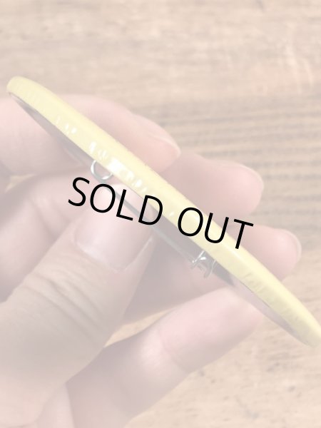 70’sの企業物のスマイルフェイスのヴィンテージの缶バッチ