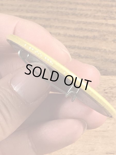 70’sの企業物のスマイルフェイスのヴィンテージの缶バッジ