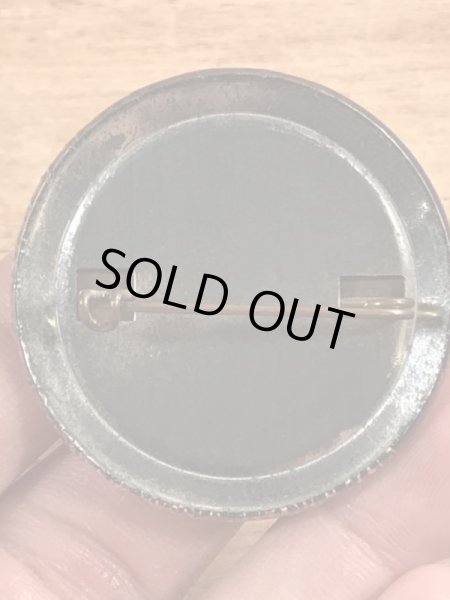 70年代頃のスマイルのキャラクターのビンテージの缶バッジ