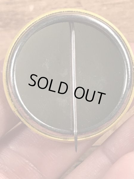 70’sのCason Dam.76 Gov.のスマイルのヴィンテージの缶バッチ