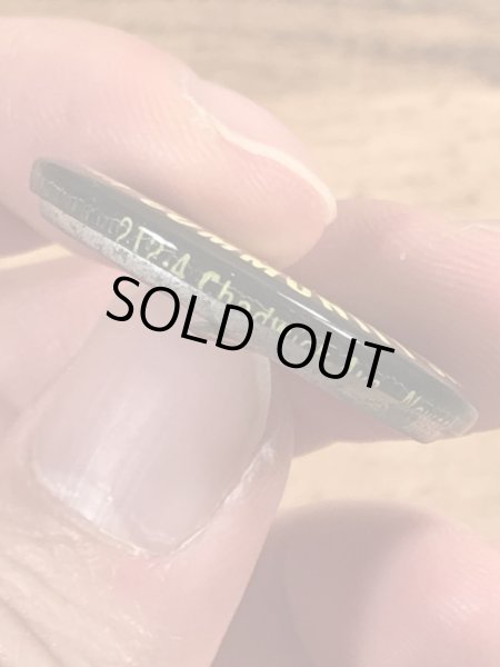 70’sのハイスクールのスマイルが描かれたヴィンテージの缶バッチ