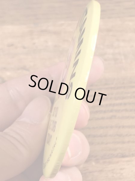 70年代頃の企業物のスマイルのビンテージの缶バッチ