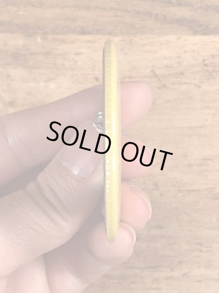 70年代頃の企業物のスマイルのビンテージの缶バッチ