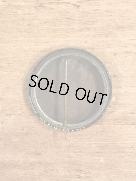 70’sのハイスクールのスマイルが描かれたヴィンテージの缶バッチ