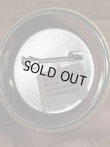 70年代頃のScabs Ugh!のスマイルのビンテージの缶バッジ