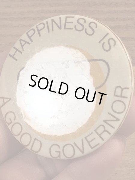 80’sの選挙時のスマイルフェイスのヴィンテージの缶バッジ