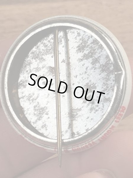 70年代頃の選挙時のスマイルフェイスが描かれたビンテージの缶バッチ