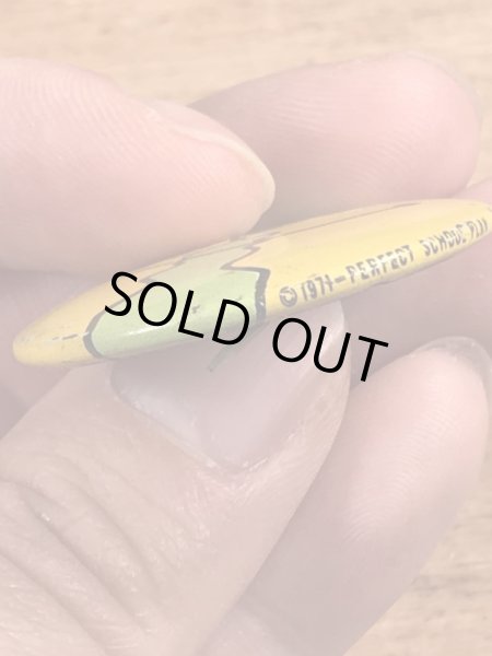 70’sの2トーンのスマイルフェイスのヴィンテージの缶バッチ