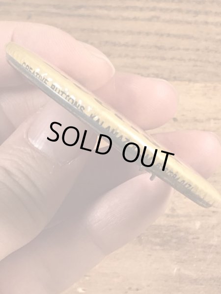 70’sの企業物のスマイルフェイスのヴィンテージの缶バッチ