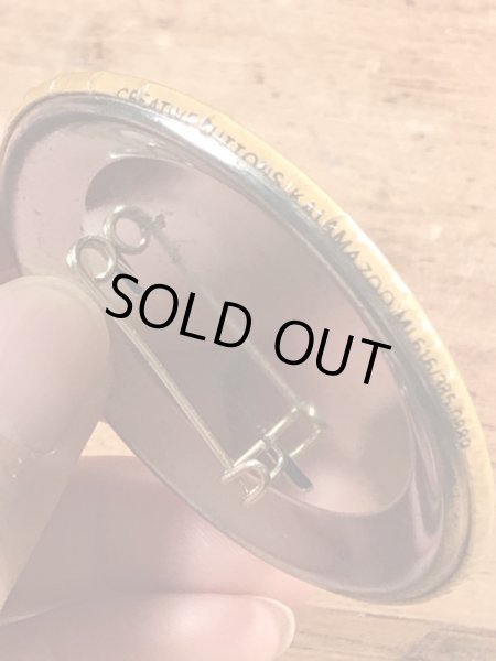 70’sの企業物のスマイルのヴィンテージの缶バッチ