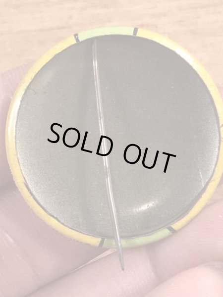 70’sの2トーンのスマイルフェイスのヴィンテージの缶バッチ