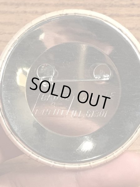 80’sの選挙時のスマイルフェイスのヴィンテージの缶バッジ