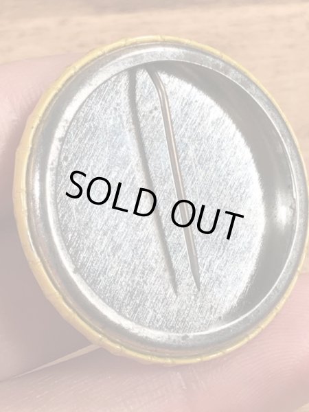 70’sのスマイルフェイスのヴィンテージの缶バッチ